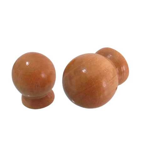 PUXADOR MADEIRA PREMIUM BOLA GRANDE – MARFIM