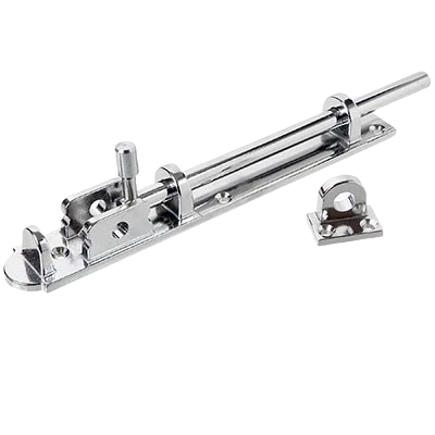 Trinco União Reforçado 20cm em Aço Cromado – Fecho de Segurança Z Cromado