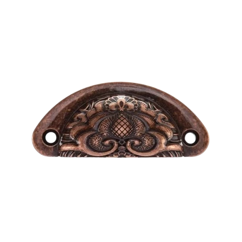 PUXADOR CONCHA COLONIAL COBRE VELHO