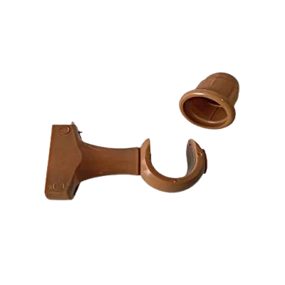 SUPORTE SIMPLES PVC  VARAO CORTINA CEREJEIRA