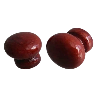 PUXADOR BOLA MADEIRA TORNEADO MOGNO