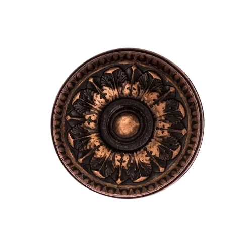 Puxador botão colonial - Cobre Velho