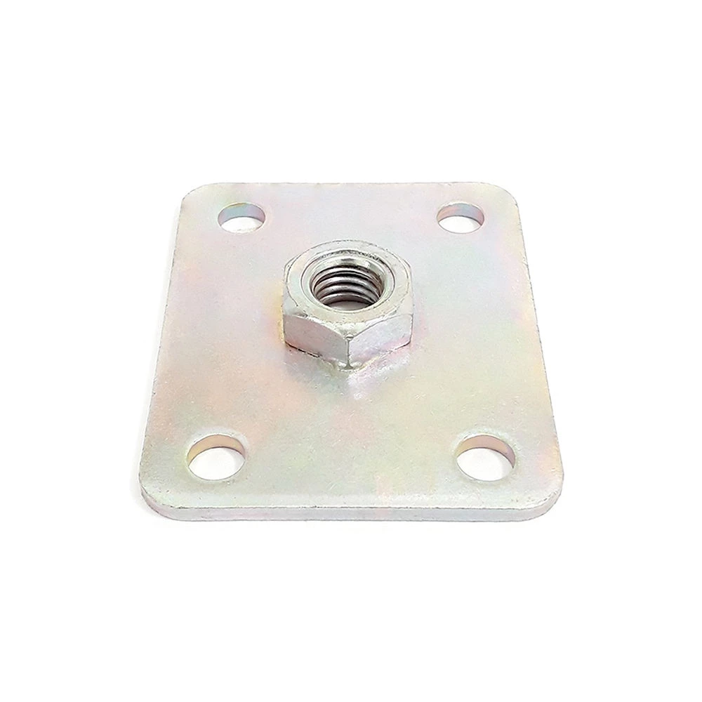 PLACA RETA COM PORCA FIXA M.10 50X60X3MM