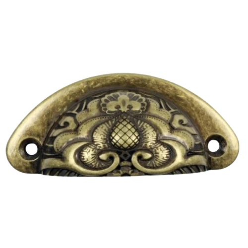 PUXADOR CONCHA COLONIAL - OURO VELHO