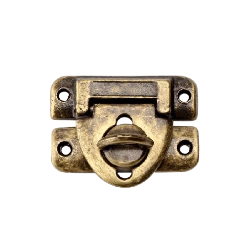 Fecho baú para cadeado - Ouro Velho