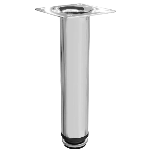 PÉ DE AÇO REDONDO PREMIUM 150 MM - CROMADO