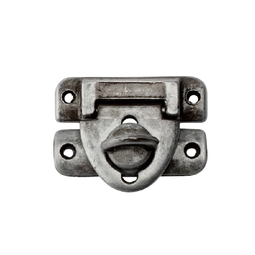 Fecho baú grande para cadeado - Prata Velha