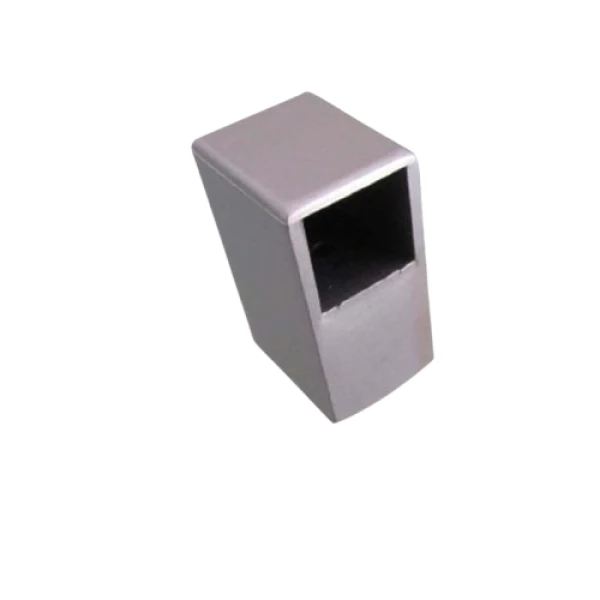 Ponteira para puxador barra 1/2 - Cinza