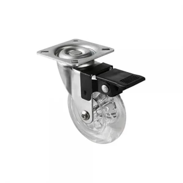 RODIZIO SILICONE GIR 50MM  C/TRAVA 