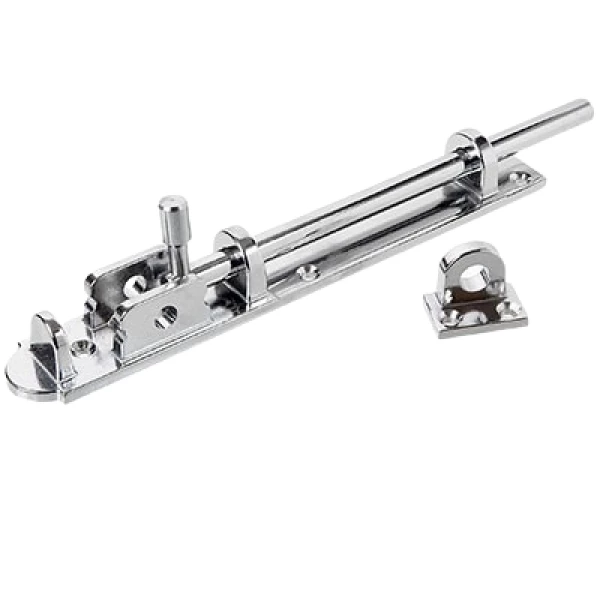 Trinco União Reforçado 20cm em Aço Cromado – Fecho de Segurança Z Cromado