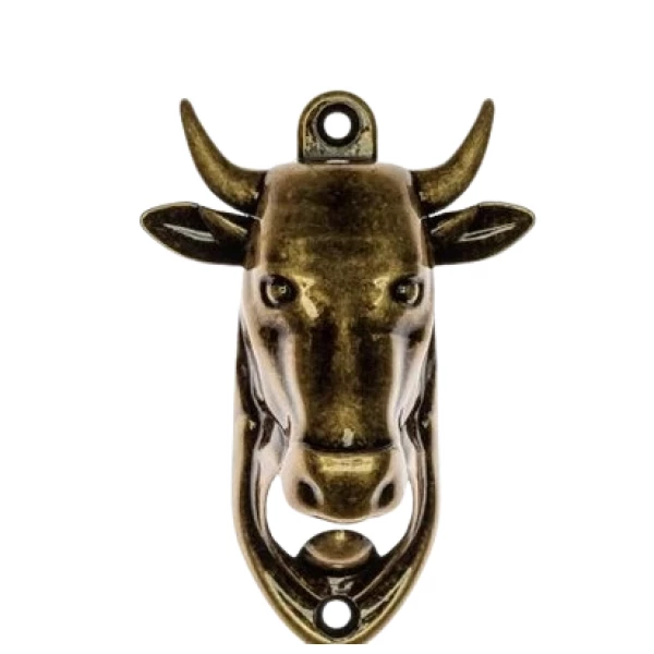 Abridor de Garrafa Cabeça de Boi Ouro Velho