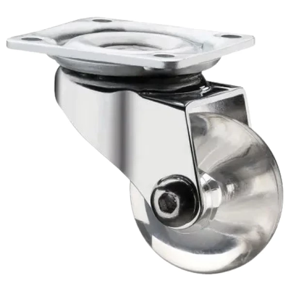 RODIZIO SILICONE GIRATÓEIO 35MM SEM TRAVA