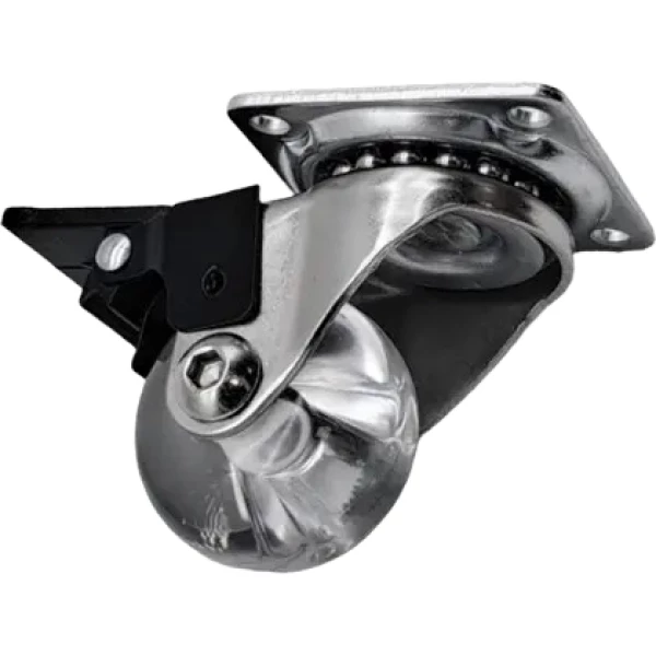 RODIZIO SILICONE GIRATÓRIO 35MM COM TRAVA