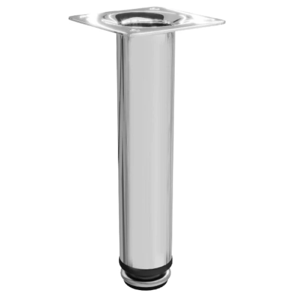 PÉ DE AÇO REDONDO PREMIUM 150 MM - CROMADO