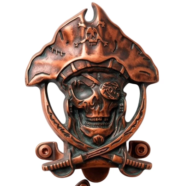 Abridor de Garrafa Pirata - Cobre Velho