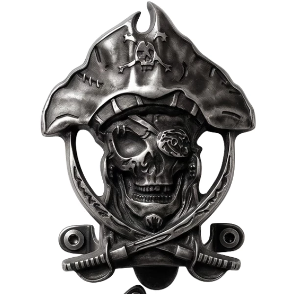 Abridor de Garrafa Pirata - Prata Velha