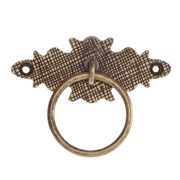 PUXADOR HACHURADO COM ARGOLA OV 1894