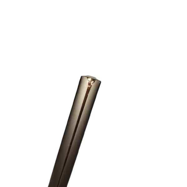 PUXADOR RONDANE 128MM GRAFITE C/DOURADO