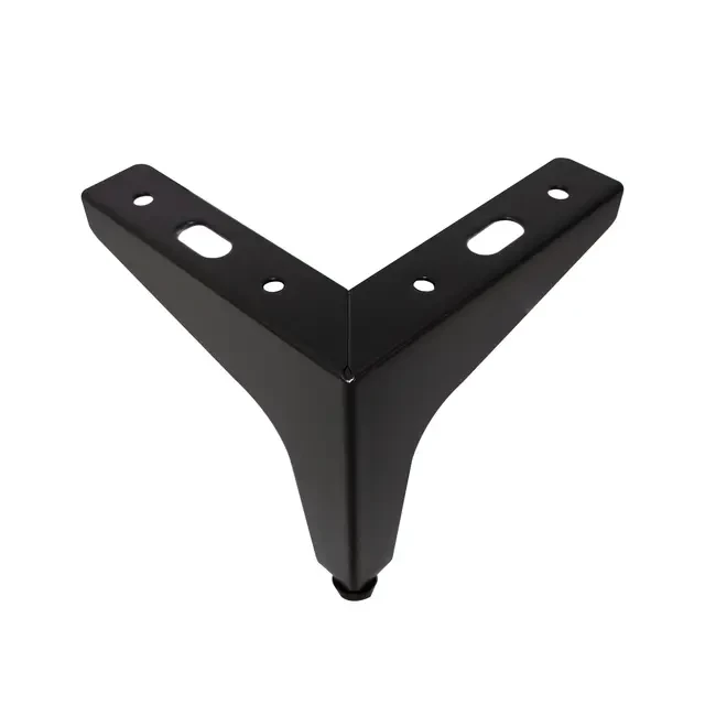 PE DE ACO FIXO CANTO 100MM PRETO