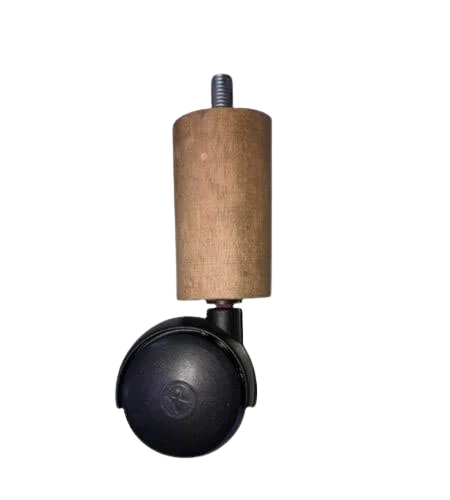 PE DE MADEIRA P/ CAMA BOX C\ RODIZIO