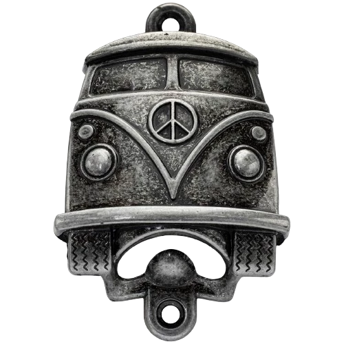 Abridor de Garrafa Kombi Prata Velha