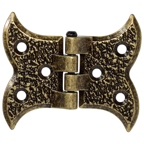 Dobradiça baú textura frontal - Ouro Velho