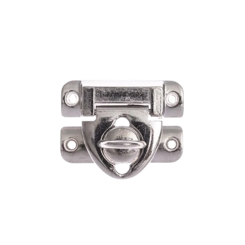 Fecho baú grande para cadeado - Cromado