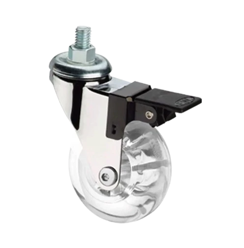 RODIZIO SILICONE 75MM C/PARAFUSO C/ TR