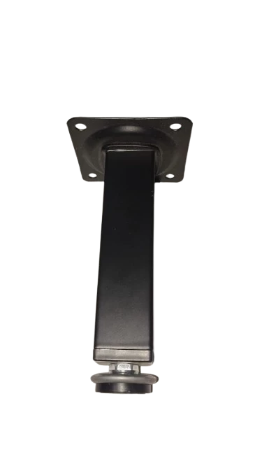 PÉ DE AÇO QUADRADO PREMIUM 200 MM - PRETO