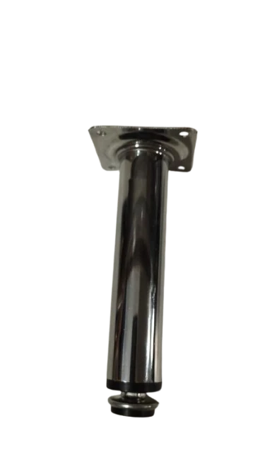 PÉ DE AÇO REDONDO PREMIUM 150 MM - CROMADO